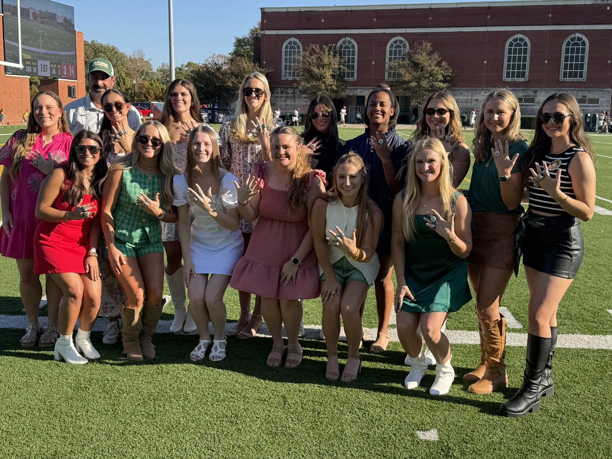 It was great having our 2025 team back on campus today to receive their Conference Championship Rings! We look to add another one this spring!