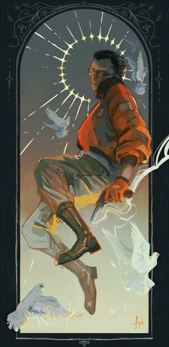 _fiyeli's tweet image. "Sunrise, Parabellum"
Kim Kitsuragi from Disco Elysium

#DiscoElysium #KimKitsuragi #fanart