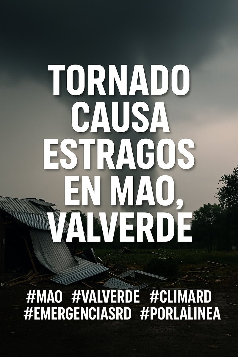 porlalineareal's tweet image. Un tornado inesperado azotó Mao, Valverde, dejando viviendas, negocios y plantaciones agrícolas afectadas. Las autoridades activaron respuesta de emergencia. No se reportan víctimas.
Más detalles en porlalinea.com.do
#Mao #Valverde #ClimaRD #EmergenciasRD #PorLaLínea