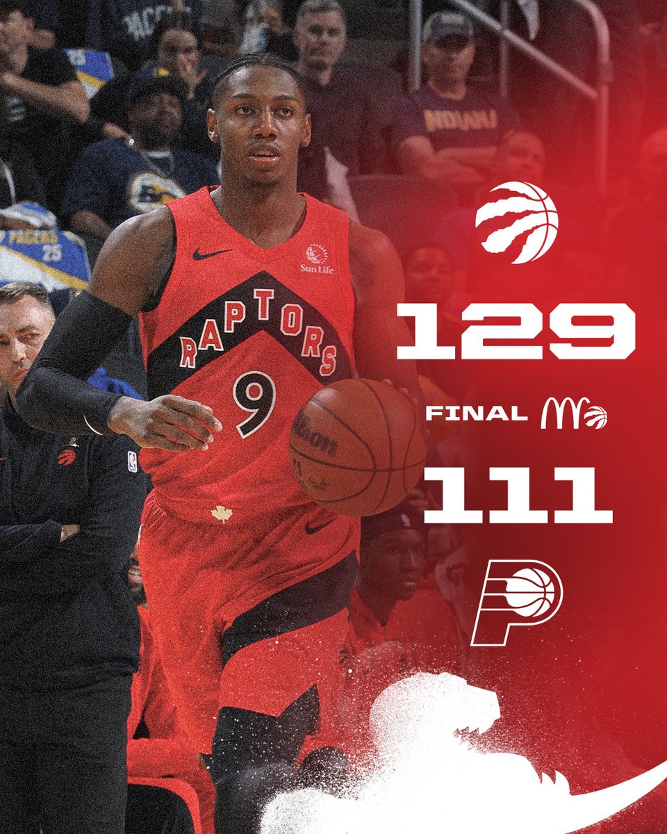 Raptors's tweet image. DOMINANT WIN ‼️

Presented by @McDonaldsCanada
