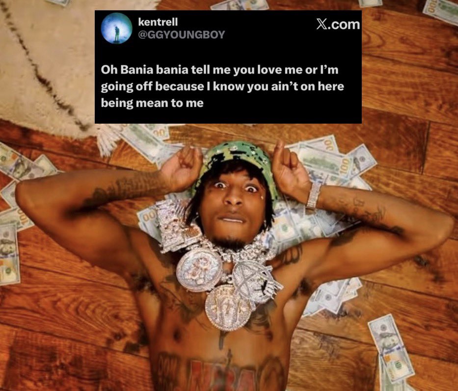 akzwhomatter's tweet image. NBA YoungBoy with a message for his BM 'Jania' 😳