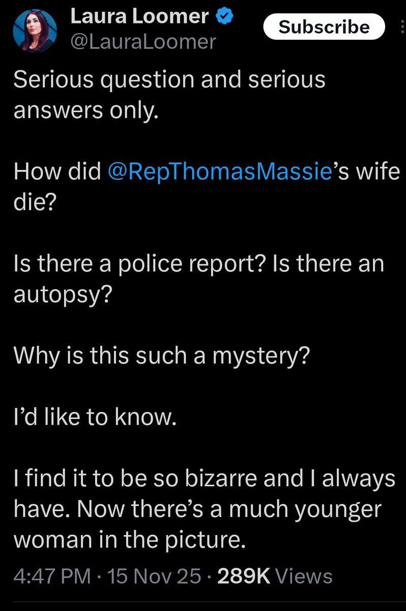 Loomer: Why does everybody hate me? 

Me: Truly one of life's mysteries!