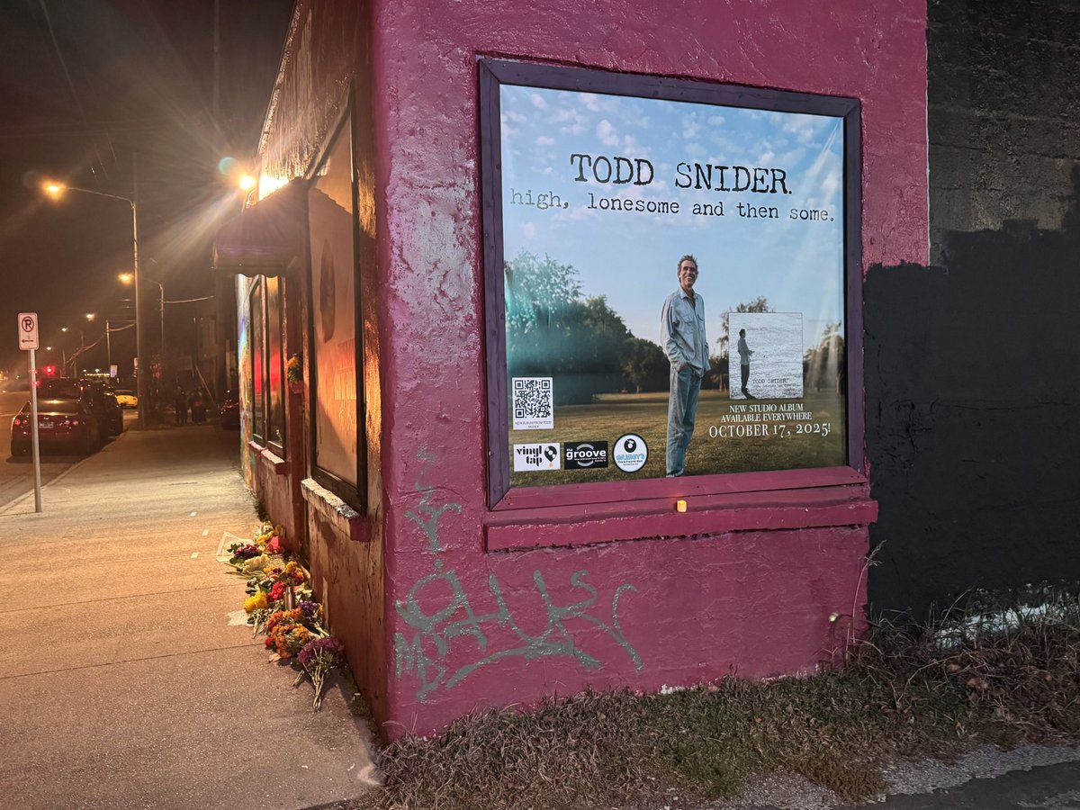 Rest in peace, Todd Snider. I went down to Five Points and left an LED candle for ya at the Purple Building because East Nashville sure feels dim tonight.
