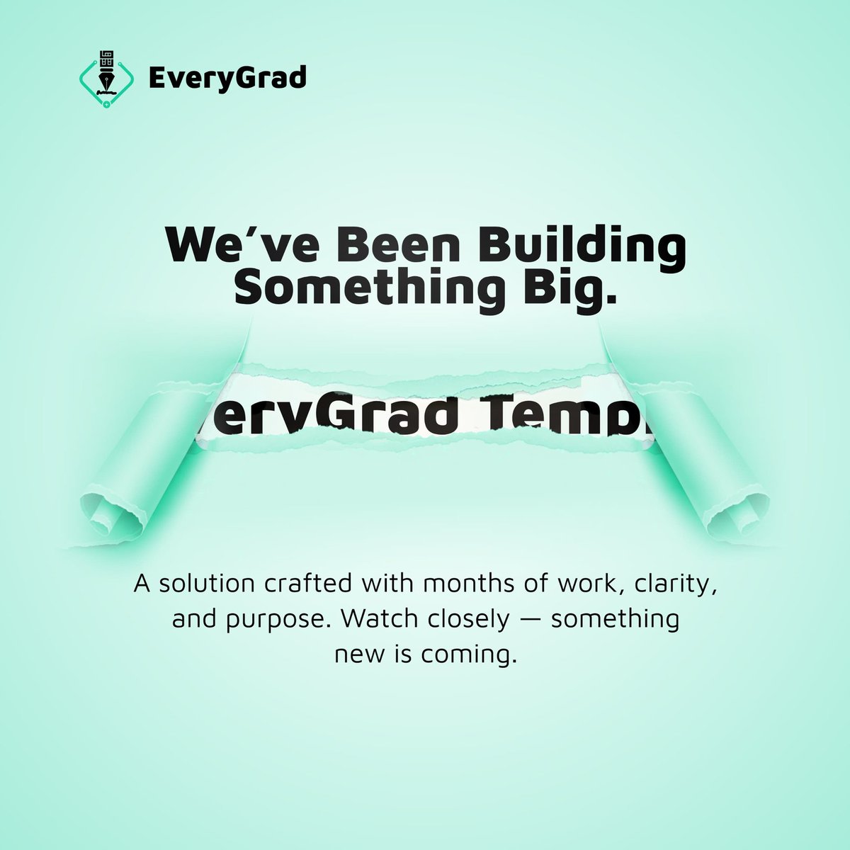EveryGrad's tweet image. We’ve put so much into this. Something new is coming — something designed to solve one of the biggest academic challenges students face.

Stay close. 🌱

#EveryGrad #StudentSolutions #AcademicClarity #EdTechNG #ComingSoon #FinalYearStudents
#SIWES #ProjectWriting
#twittssk