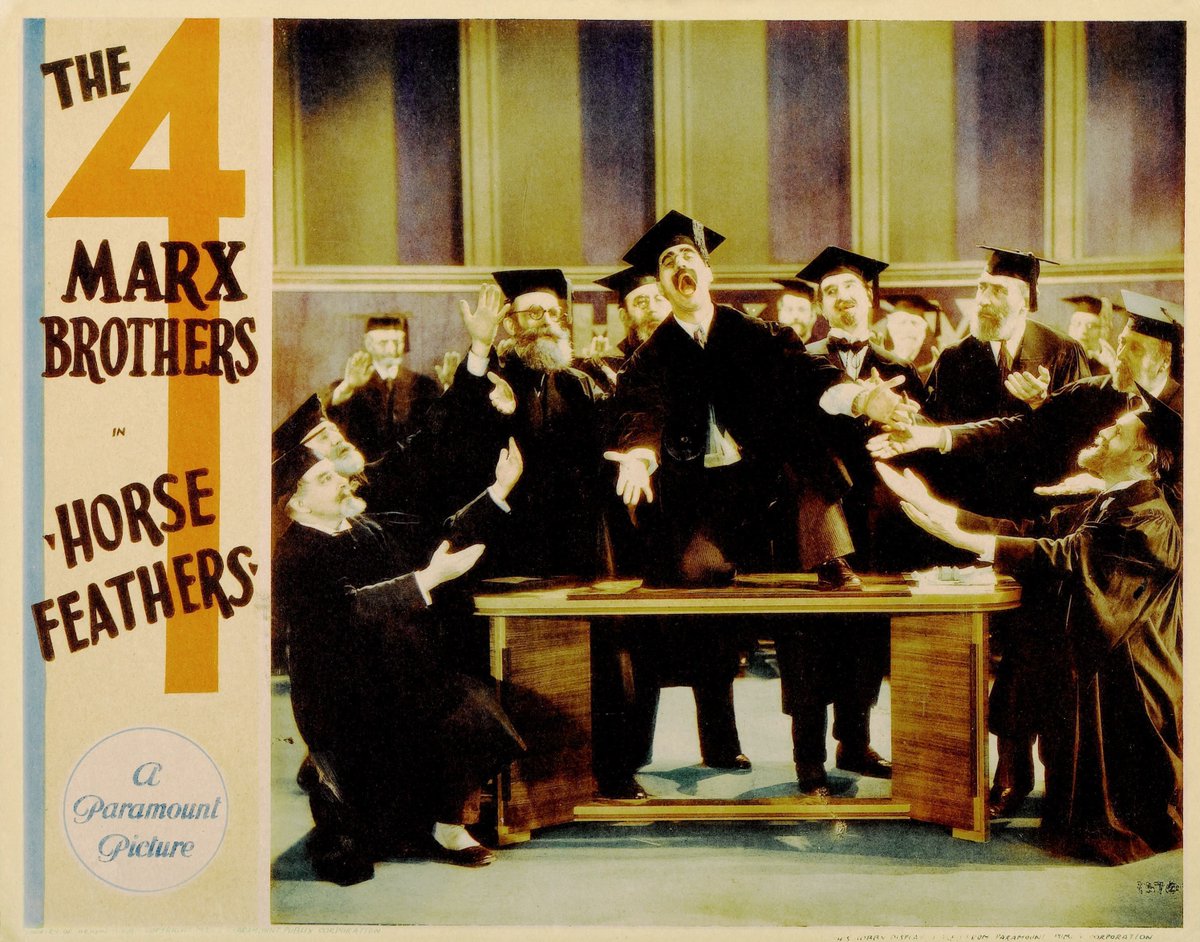 vistahollywood's tweet image. The Marx Brothers classic in 35mm! HORSE FEATHERS (1932) screens next weekend, Saturday &amp;amp; Sunday November 22nd &amp;amp; 23rd, at 10:00am.