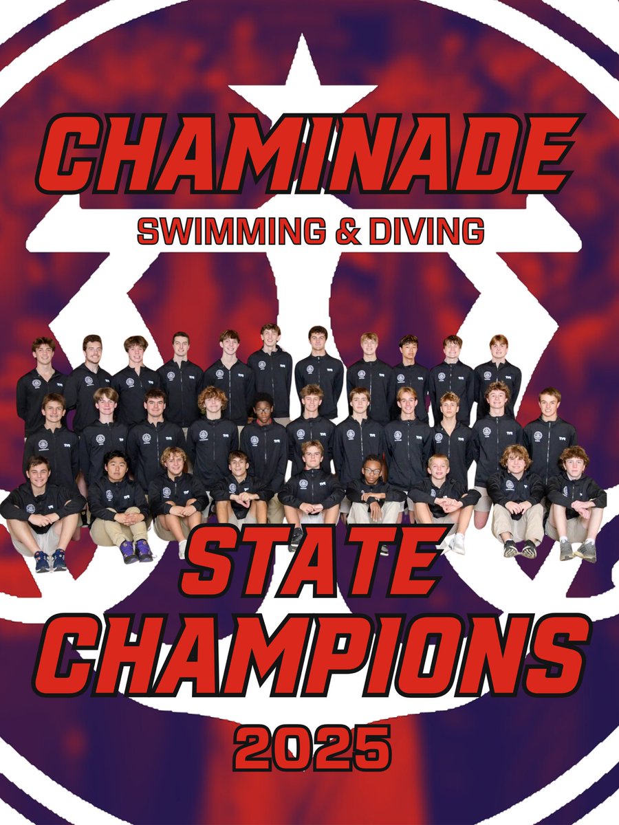 Hang the banner! Congrats to Chaminade Swimming and Diving on taking the state championship! #EstoVir #StateChamps