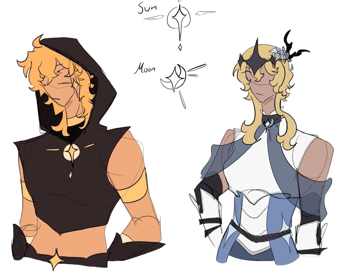 RisingSovvan's tweet photo. hi first post on this account, idfk what to do so have my Lumine &amp; Aether redesigns 

Yes lumine is the abyss sibling https://t.co/QtYYYvpJiP