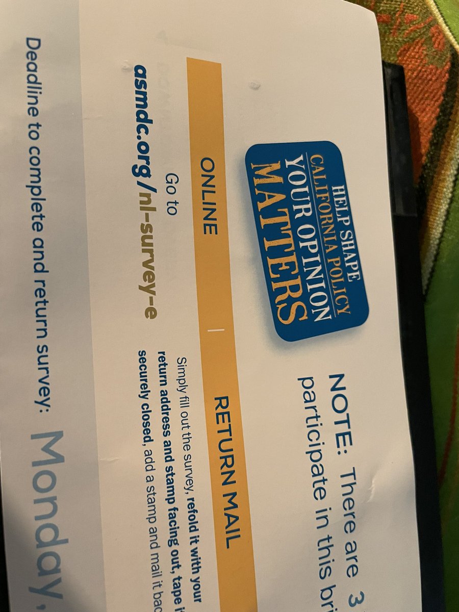 Anyone else receive Matt Haney’s survey? 

“Your opinion matters” 😂 

<a href="/bettersoma/">bettersoma</a> <a href="/1r0nm41d3n13/">1r0nm41d3n</a>