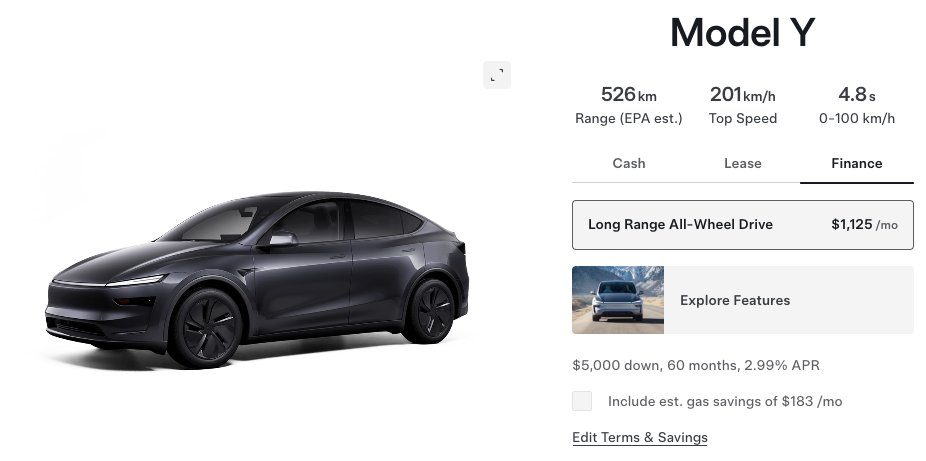here in canada, a tesla model y starts at $1000+/month :(