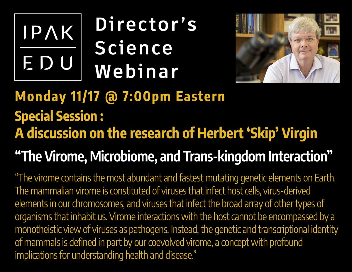 Join us on Mon 11/17 for a special session discussing the research of the Virgin Lab and the interaction between the virome, microbiome and human health.

entwine.substack.com/p/special-sess…