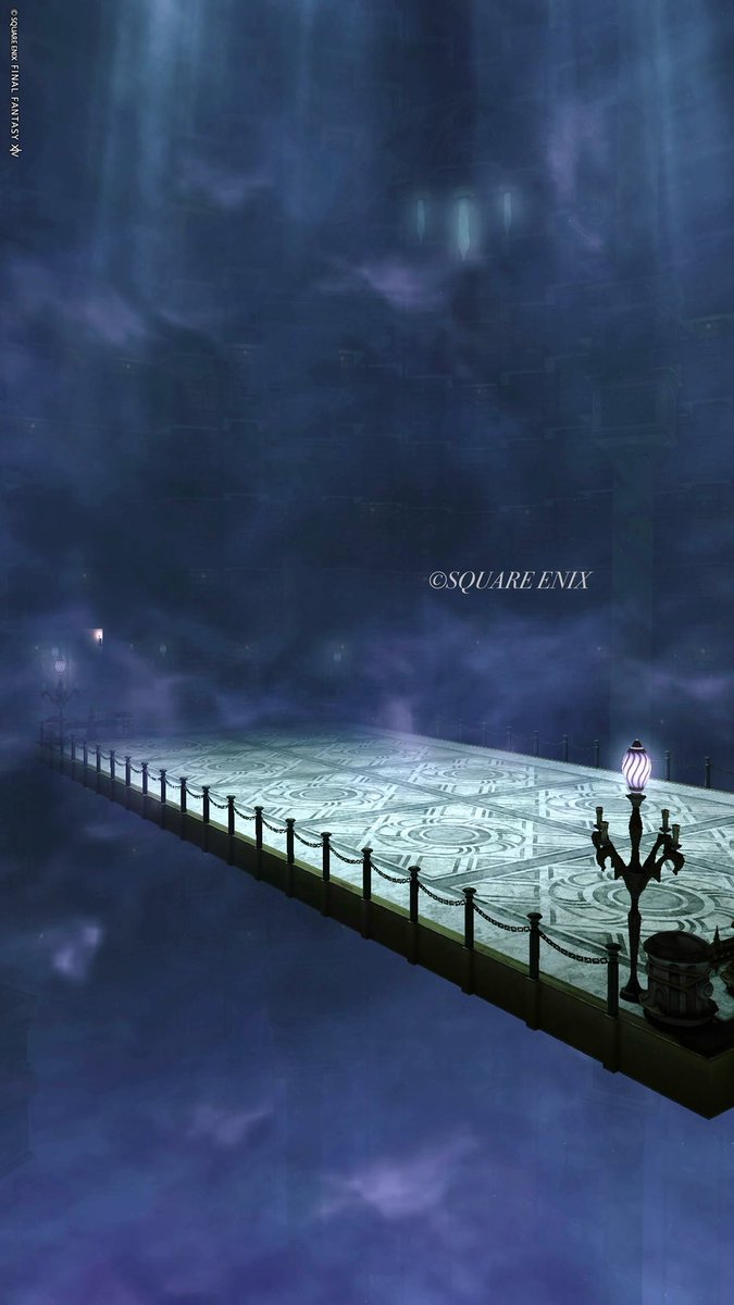 midarimu's tweet image. 黄昏て迷い橋
 #FF14縦撮りの会
 #FF14風景
 #FF14風景ひかりとともしび