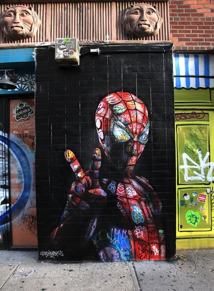 Imagein8's tweet image. BSA IMAGE OF THE WEEK: 11.02.25
ONE MIZER (📷 © Jaime Rojo) v/ Brooklyn Street Art 
#spiderman #ImageOfTheWeek @ImageIn8 #StreetArt #UrbanArt