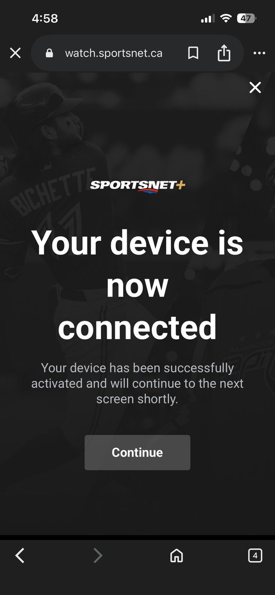 Clegger05's tweet image. Has anyone ever had this problem? It connects but won’t bring me to the @Sportsnet screen… paying so much money for this shit and I can’t watch it on my TV?