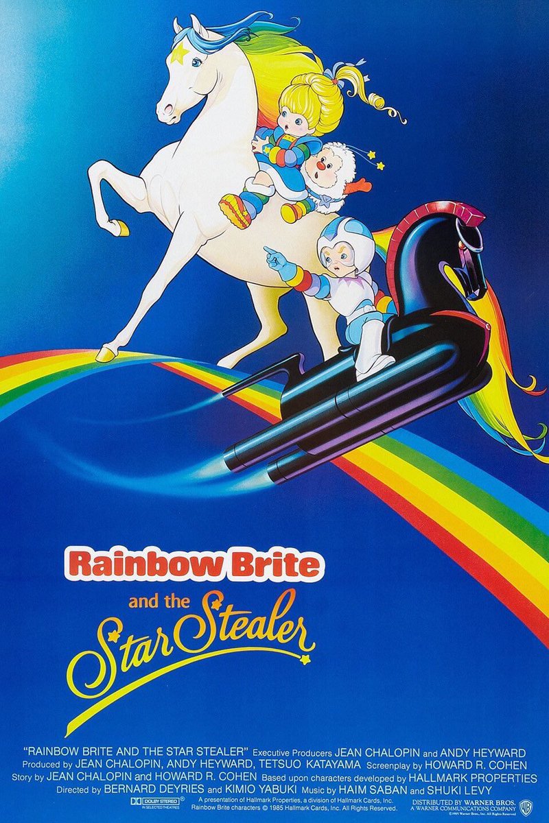 FilmNewsNos's tweet image. 🎬MOVIE HISTORY: 40 years ago today, November 15, 1985, the movie ‘Rainbow Brite and the Star Stealer’ opened in theaters!

#BettinaBush #PatFraley #PeterCullen #ScottMenville @charlesadler #RobbieLee #AndreStokja #DavidMendenhall #RhondaAldrich #LesTremayne #MonaMarshall