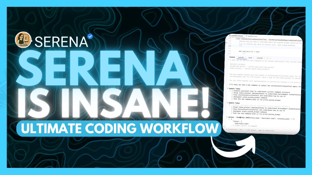 Serena: Ultimate AI Coding System Ends Vibe Coding! 100x Better Than Vibe Coding! BMAD Alternative: youtu.be/KeXmXYAaUU4