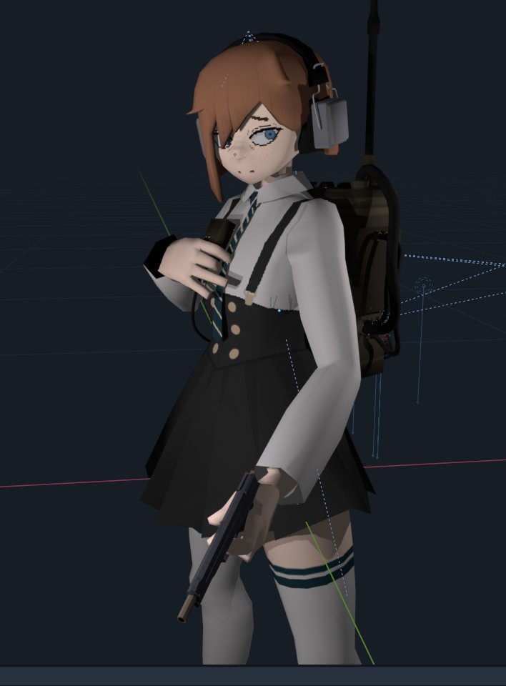 MBnuyy's tweet image. Radio woman I&apos;ve been working on, I ended up repurposing the new outfit into a new character. So here&apos;s a bit of a preview, I feel bad not posting a lot of background design, but I gotta keep posting, I&apos;ll have something rdy soon I&apos;m sure.

Her temporary name is N.G. or New Girl.