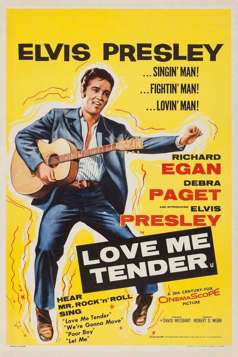 FilmNewsNos's tweet photo. 🎬MOVIE HISTORY: 69 years ago today, November 15, 1956, the movie ‘Love Me Tender’ opened in theaters!
#ElvisPresley #RichardEgan #DebraPaget #MildredDunnock #WilliamCampbell #JamesDrury #NevilleBrand #RussConway #LQJones #RobertMiddleton #BruceBennett #KenClark #RobertDWebb https://t.co/EtwZvvDvrt