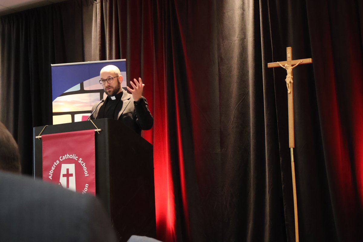 ACSTANews's tweet image. Yesterday evening, a great start to our 2025 AGM. Thanks to Fr. Kris Schmidt from @archedmonton for an excellent opening keynote!