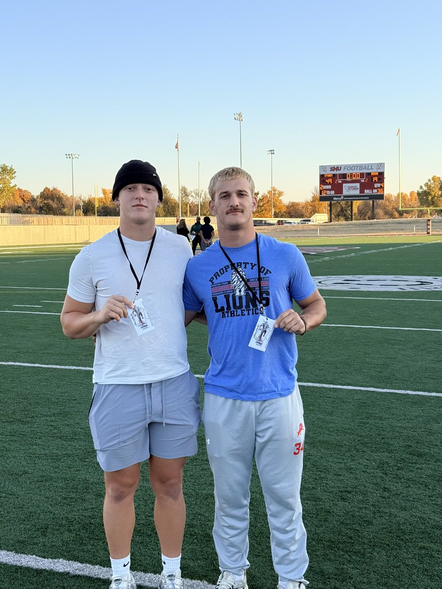 Had a blast today meeting <a href="/SNUBaseball/">SNU Baseball</a> and watching <a href="/SNUFootball/">SNU Football</a> get the win on their senior night!
Thank you <a href="/Coach_Stansell/">JOSH STANSELL</a> for the invite and getting me up!
Glad to I got to spend with <a href="/ManhardStephen/">Stephen Manhard</a> and rep <a href="/DurantLionFBall/">Durant Lion Football</a> 
<a href="/ShawnMcclellan6/">Shawn Mcclellan</a> <a href="/seancooper_C4/">Sean Cooper</a>