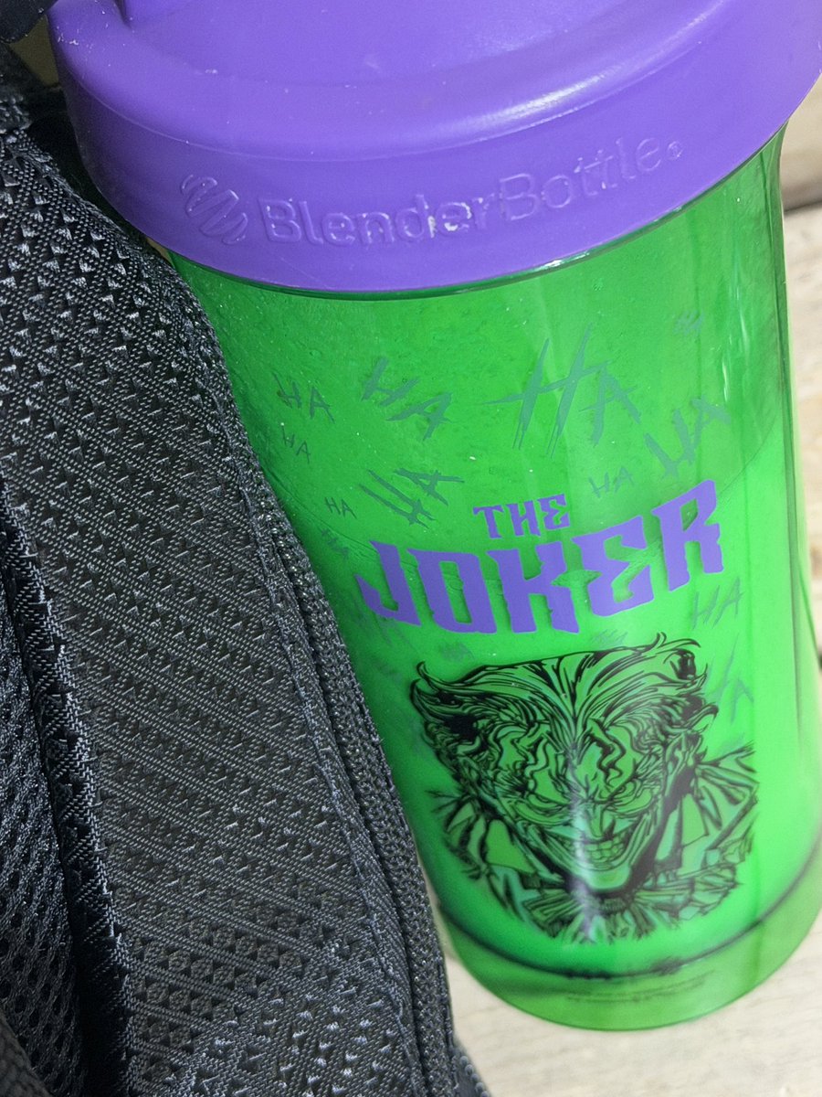 AssassinateHate's tweet image. This Joker blender bottle is colored to look radioactive when mixed and that’s absolutely cool af