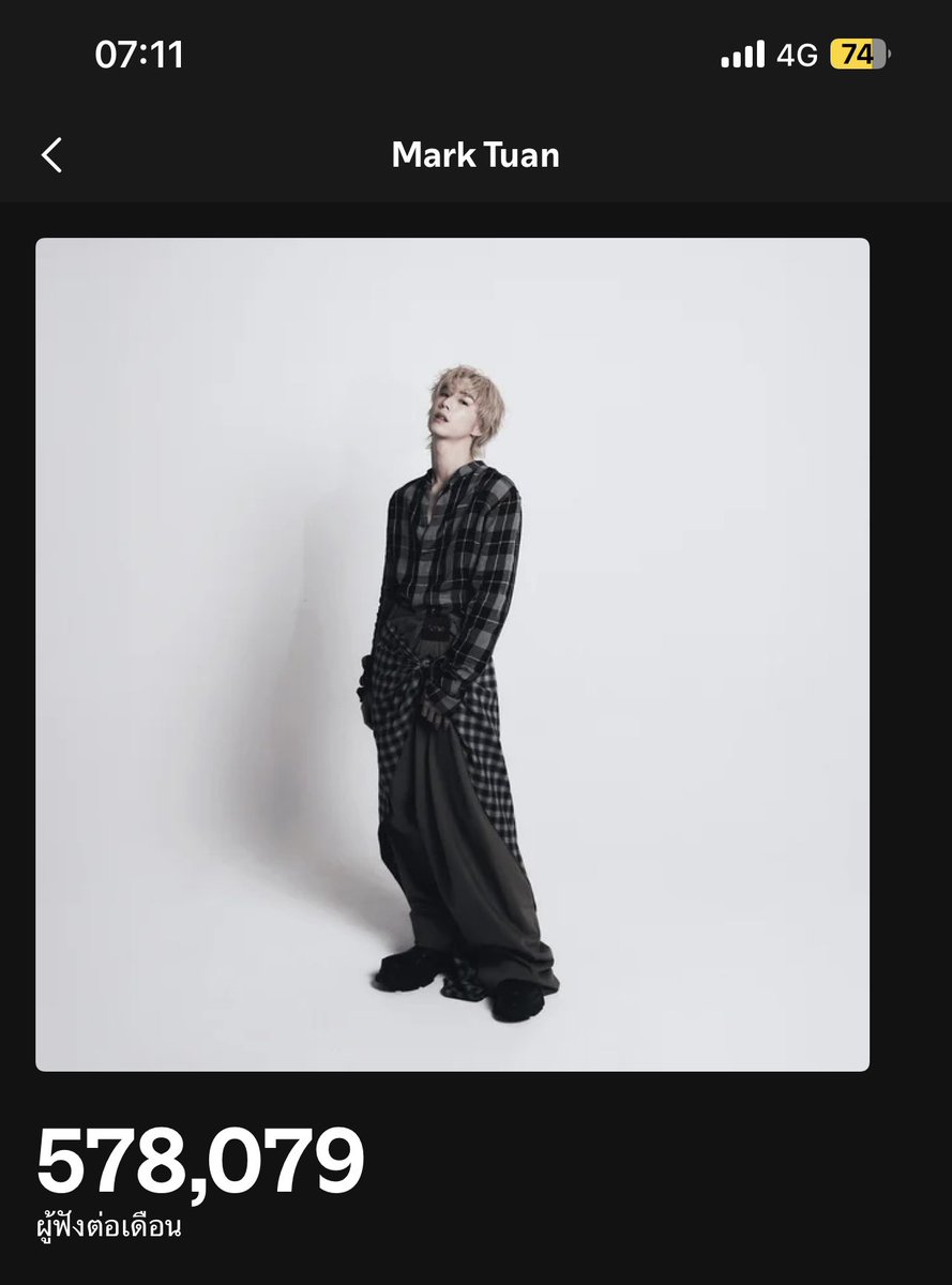 คืนนี้ขอเห็น 600k ก่อนได้ไหม🥹🙏

ใครยังไม่เคยสตรีมอยากให้ทุกคนช่วยกันนะคะ โหลดแอพSpotifyมาสตรีมให้มาร์คกัน อีกเป้าหมายของมาร์คในปีนี้คือผู้ฟังรายเดือน800k💪

🎧 open.spotify.com/album/412kW5ch…

#MarkTuan <a href="/marktuan/">Mark Tuan</a>