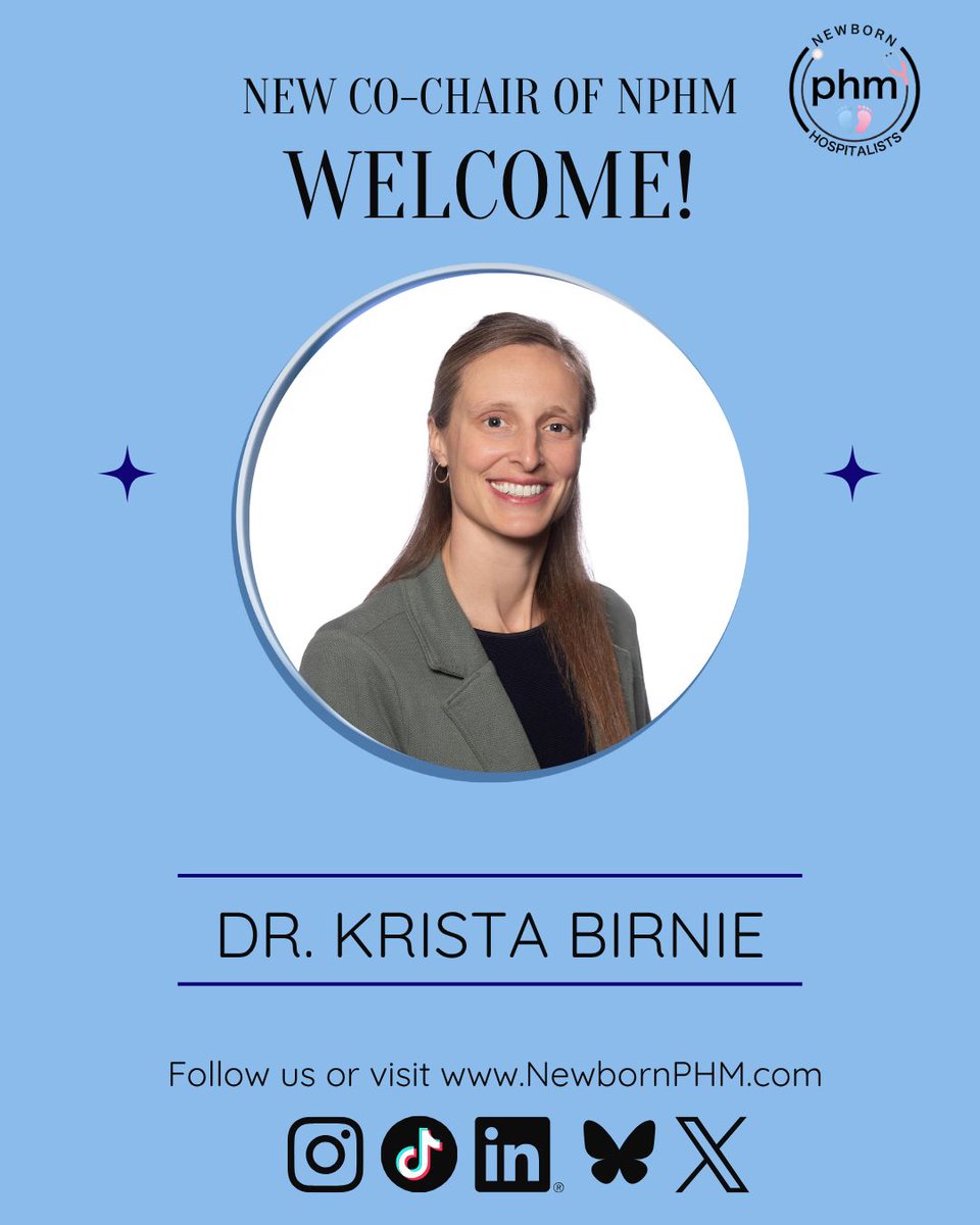 🎉 We are so happy to announce that Dr. Krista Birnie will be joining on as our newest co-chair to the #nPHM Subcommittee!

We're so incredibly lucky to have her leadership and experience @kbirnie3