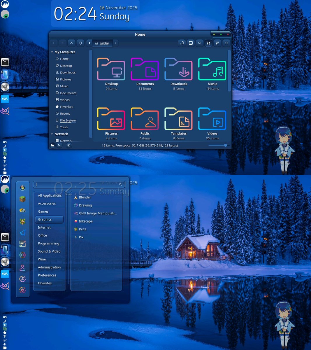 bot_unixporn's tweet image. [Cinnamon] Winter Mode ❄
Link: redd.it/1oy7k3z

#unixporn #linux #screenshot