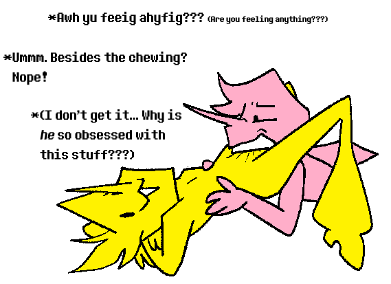 bisicko_critter's tweet photo. my pink and yellow addisons are in a weird situationship lore in replies if anyone cares #deltaruined #strawberrylemonade (thats their ship name ig. also flagging this as nudity even though theres nothing there just in case bc idk) https://t.co/WIFdXnOLYk