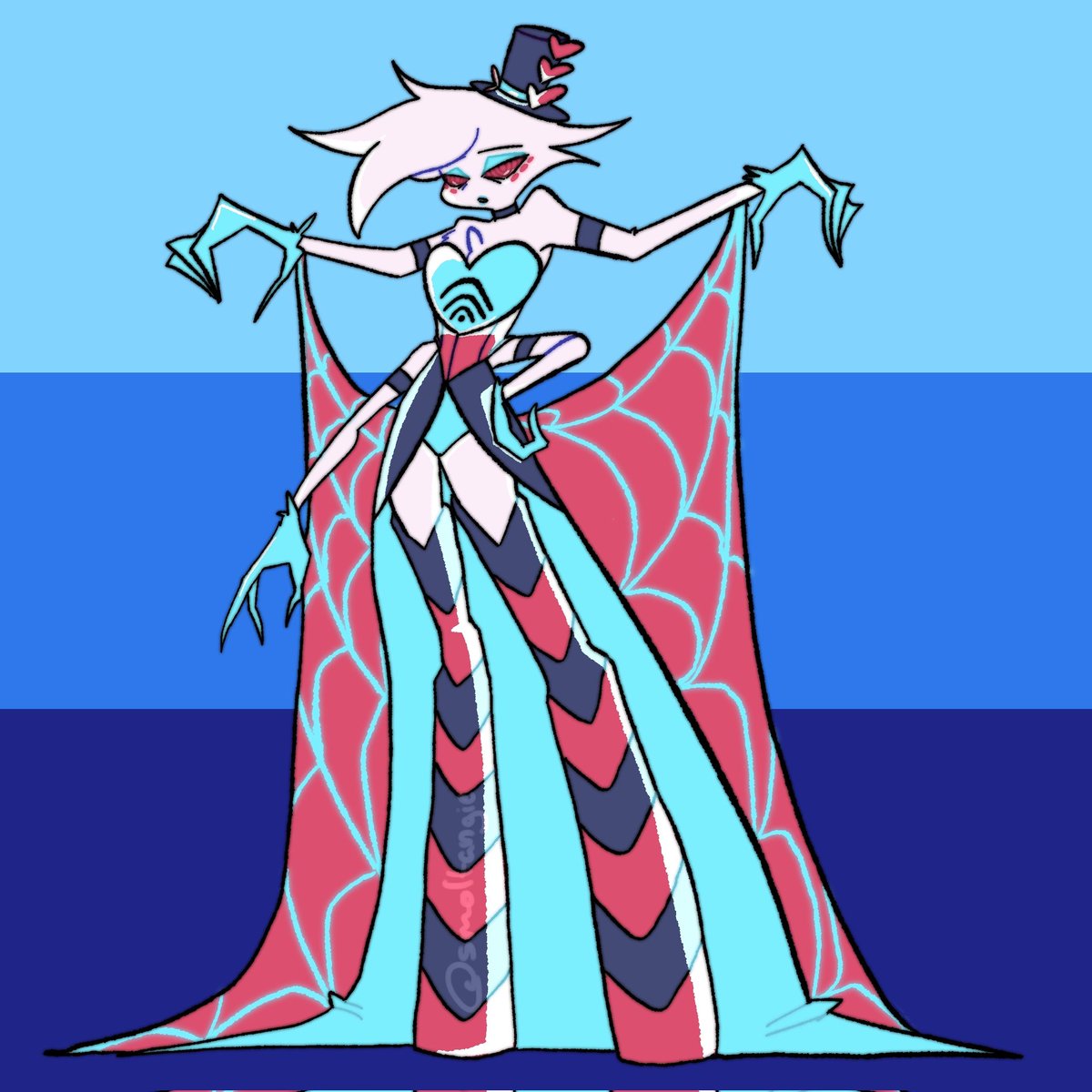 SmolTangie's tweet photo. Hell's bride

#HazbinHotel #hazbinhotelseason2 #HazbinHotelAngelDust https://t.co/tYebhxK98Q