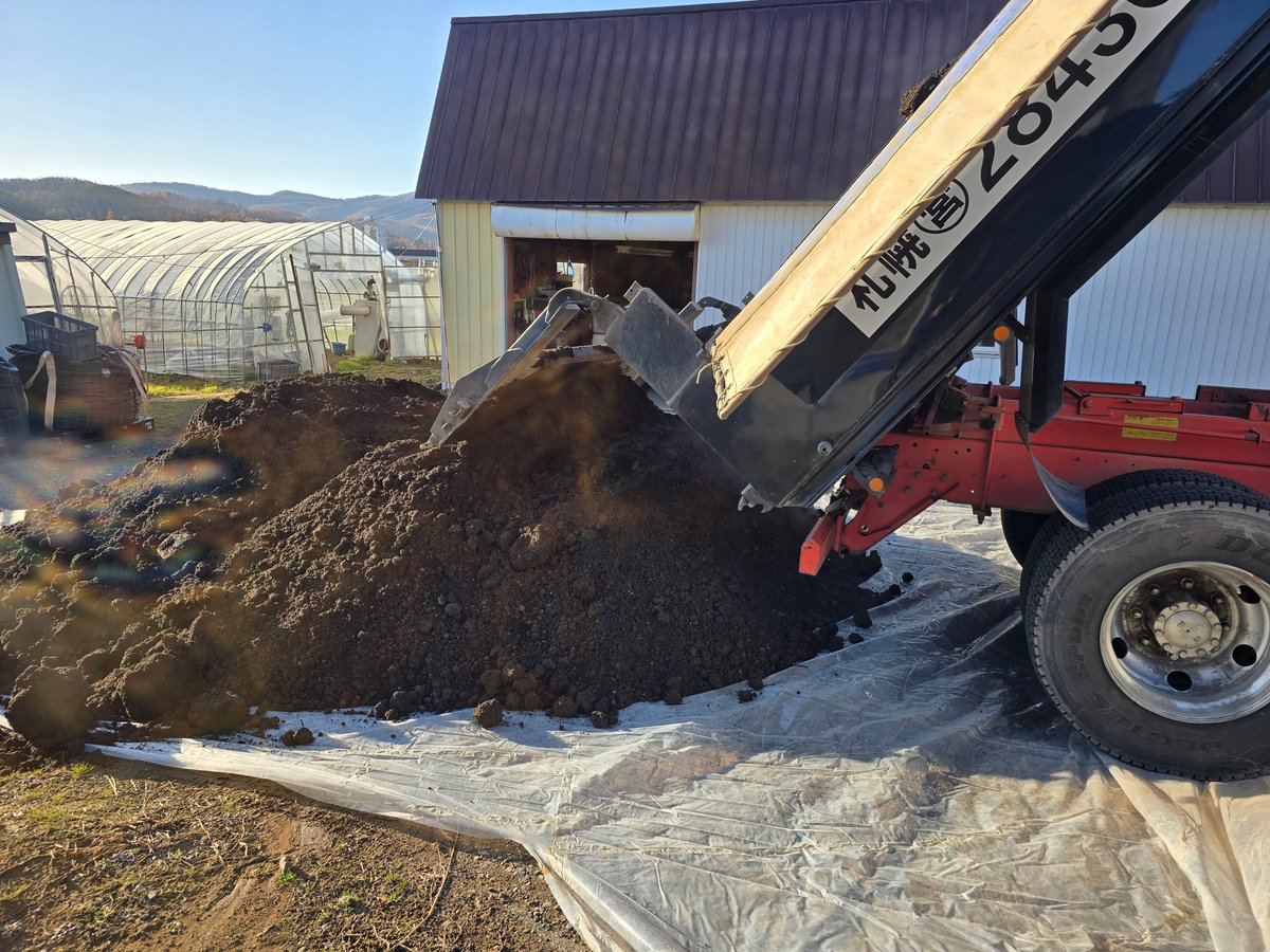 tomato_yoichi's tweet image. 皆様色々ありがとうございました
今回は何もかもが重なって無理だという判断になりました

今日は来年の床土16立米もハウス内に搬入しなきゃならないので残念ですが諦めます