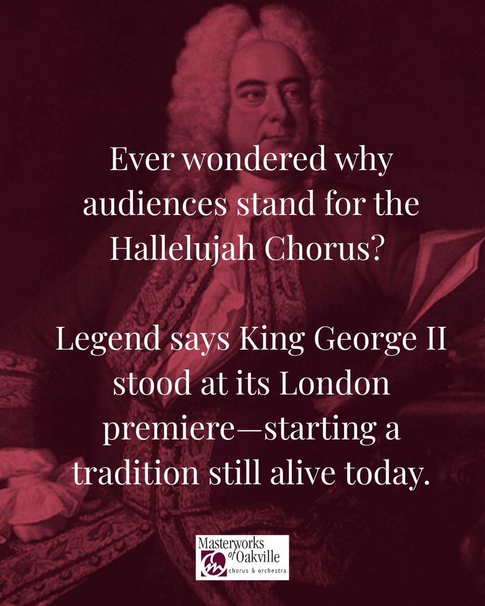 Masterworks invites you to stand with us for the Hallelujah Chorus at St Andrew's Catholic Church Oakville as we present G.F. Handel’s Messiah performed by the Masterworks of Oakville Choir

Tickets at masterworksofoakville.ca

#messiah #handel #handelsmessiah #choir