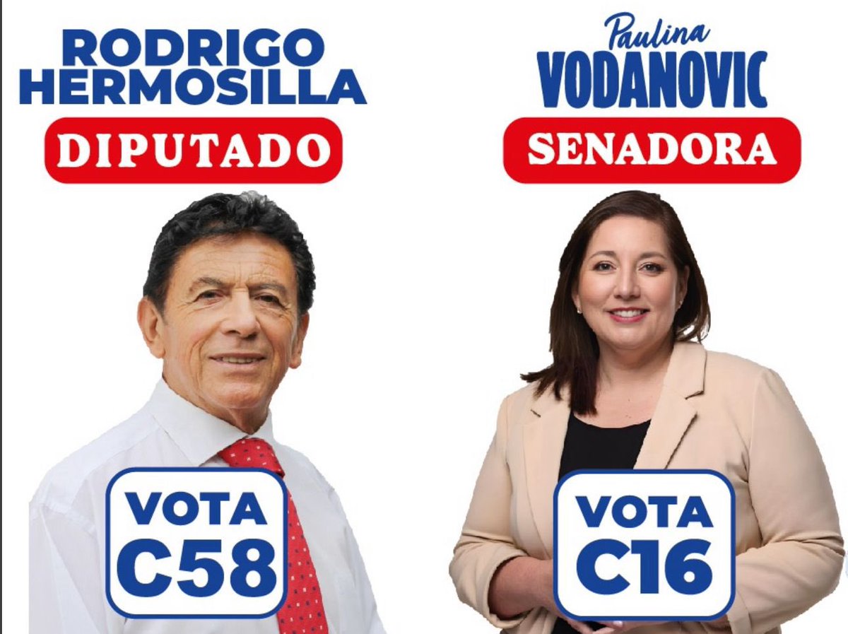 Para este domingo... Vota C-16 Paulina Vodanovic Senadora, C-58 Rodrigo Hermosilla Gatica Diputado y N° 2 Jeannette Jara Presidenta. ✌🏻#MauleSur <a href="/pvodanovic/">Paulina Vodanovic</a> <a href="/jeannette_jara/">Jeannette Jara Román</a>