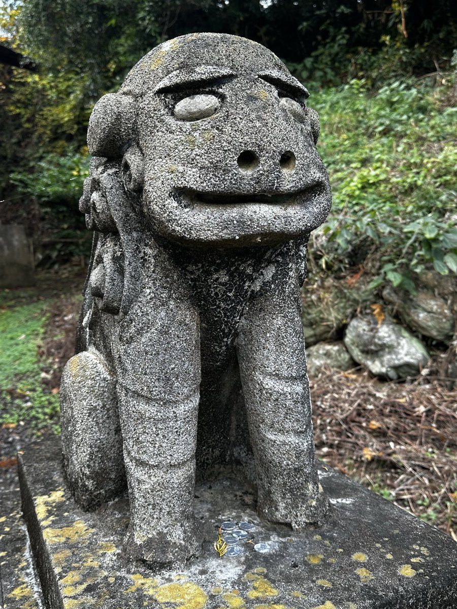 ouka9999's tweet image. 借宿神社。
狛犬が可愛い神社です！
#RTJ #借宿神社　#ツーリング