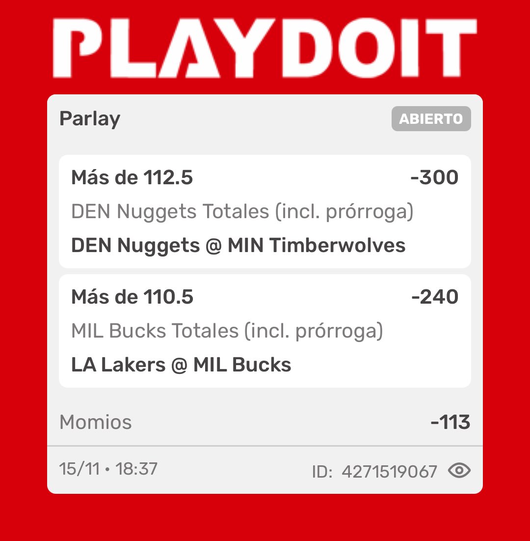 UnSimpleCantor's tweet image. playdoit.mx/?shareCode=Z4A…

Vámonos con esta apuesta
3% de bank, por favor 😎✅
