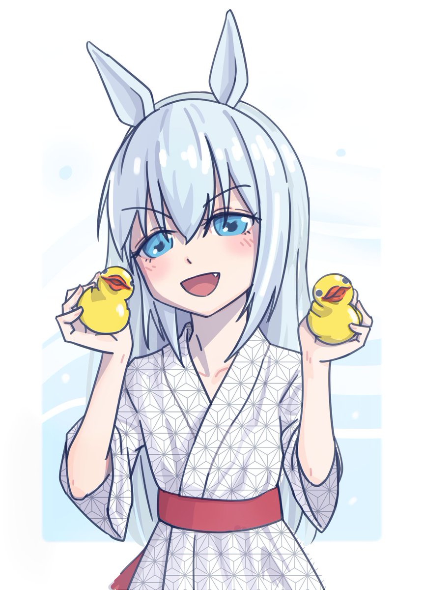「黄色いアヒル持ってるタマちゃん めっちゃかわいいやんな..」|canokaのイラスト
