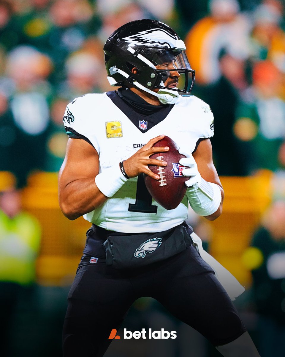Bet_Labs's tweet image. Jalen Hurts when laying less than 7 at home:

🔥13-2 ATS in his career