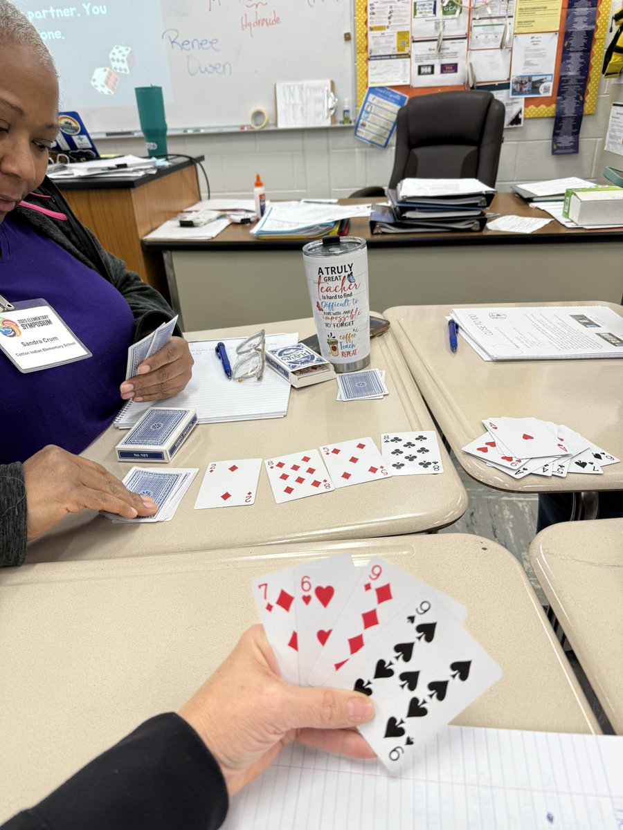 stacyrsalter's tweet image. #NeverStopLearning Today’s @HenryCountyBOE Elementary Symposium was a bucket filler. I’m always looking for ways to increase my capacity so that I can better support teachers. Thank you Renee for being so passionate about math. #MathGamification to learn math