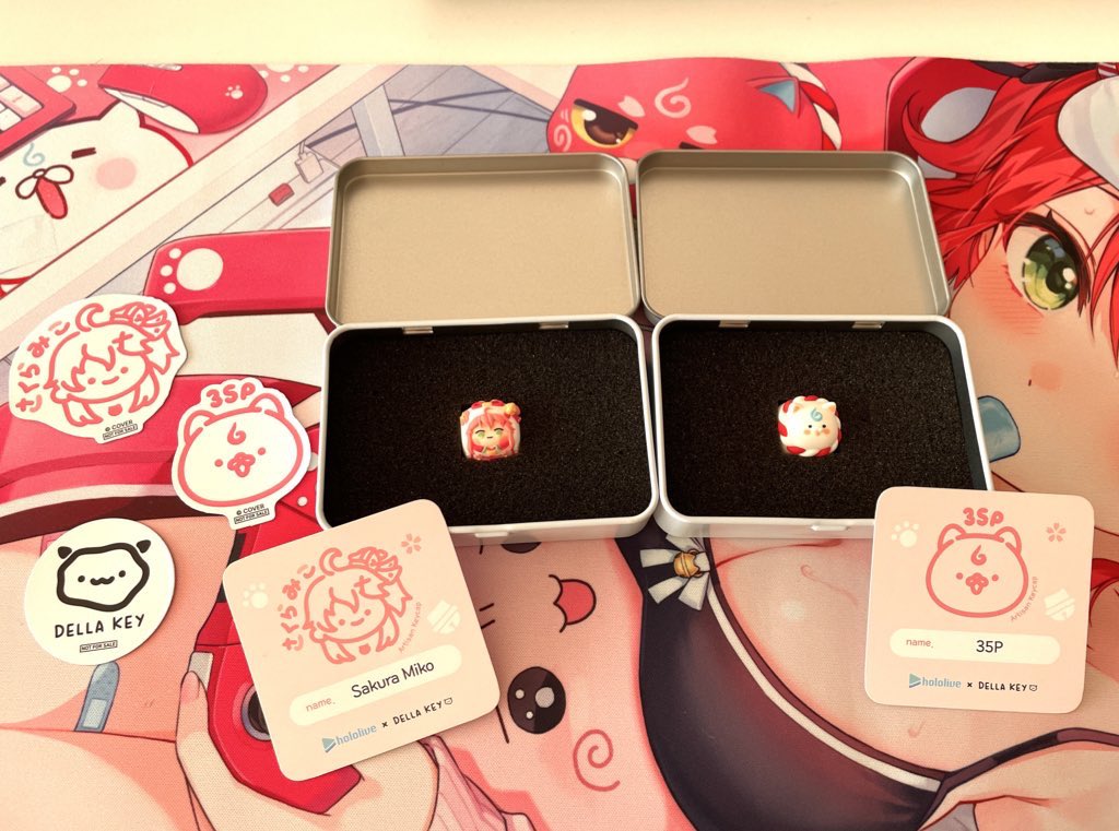 Della key x hololiveさくらみこArtisan Keycap さくらみこ 35P Della