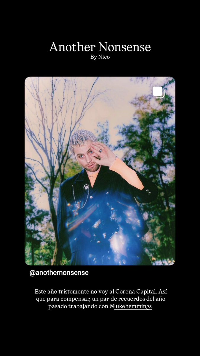5SOSUpdES's tweet image. ◜📢◞ #INFOSOS — El fotógrafo Nico habló un poco de su experiencia trabajando con #LukeHemmings durante su visita en México para su presentación en el #CoronaCapital24 🇲🇽🩵

🔗: instagram.com/stories/anothe…

#NostalgiaForATimeThatNeverExisted
#NostalgiaForMexicoCity
#LHNostalgiaTour