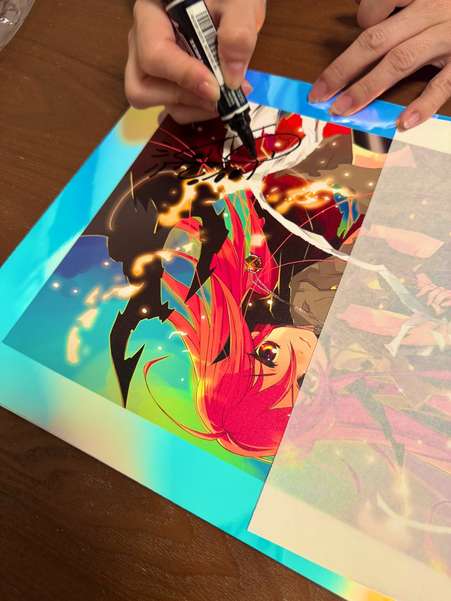 この週末は自宅でサイン入れ💪✨ 相変わらず緊張しています、、っw