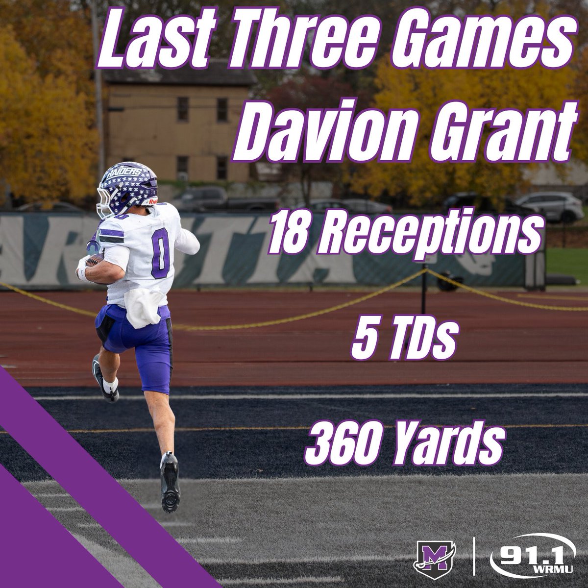 The Junior receiver, Davion Grant, is playing his best ball of the season as we head into the playoffs! Here's how <a href="/Daviongrant9/">Daviongrant Mr. 6🦹🏽‍♂️</a> finished the regular season!