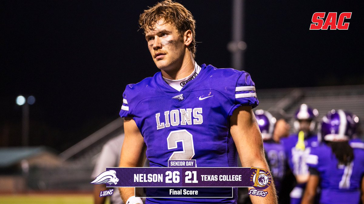 🦁 Senior Day W. 🏈

Full story ⬇️ nelsonlions.com/news/2025/11/1…

#WhereLionsFindTheirRoar | #TheRightWayToPlay