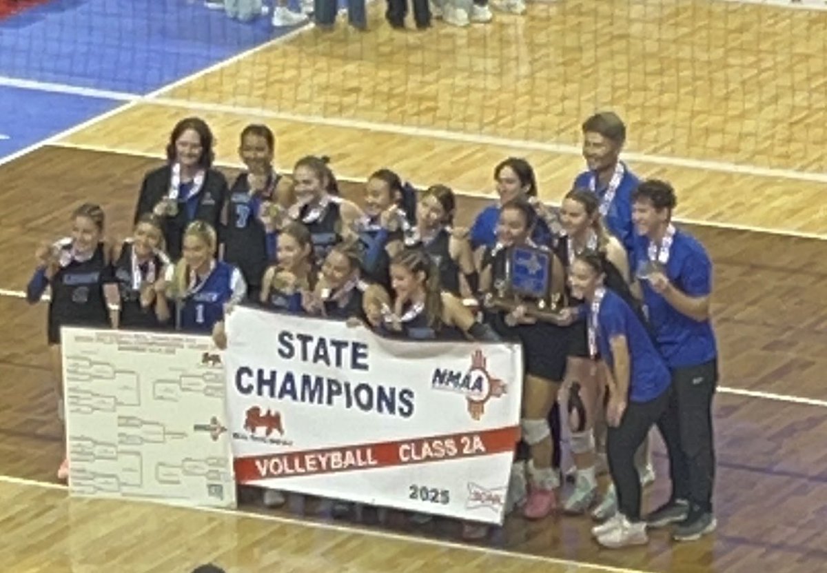 Proud of our lady Silverbacks VB team. They are State Champions! 
#RespectTheJungle
