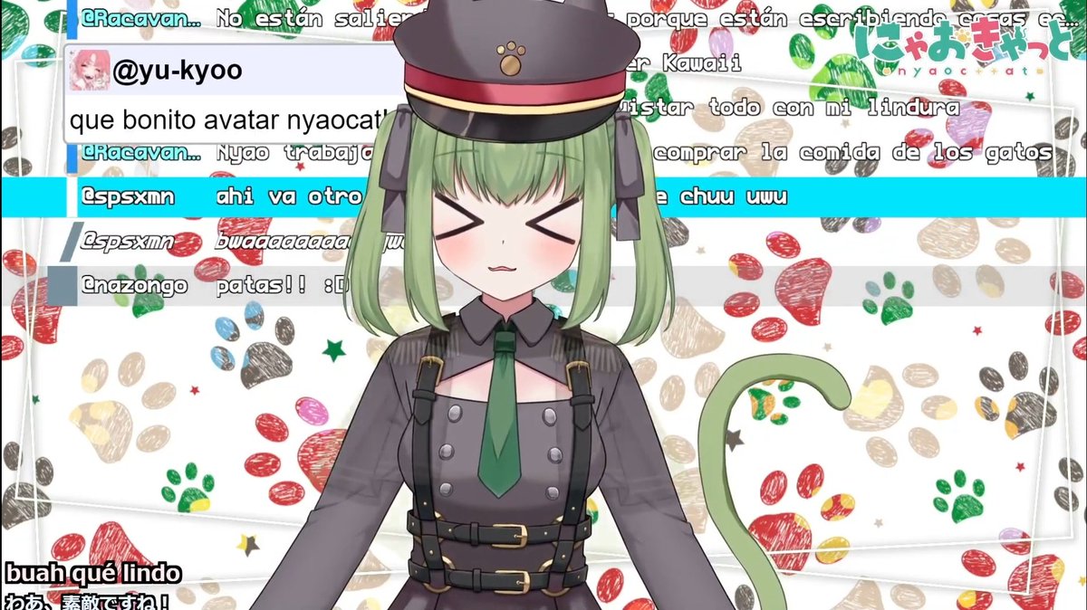 furrian224's tweet image. Aaaaaaaahhh!! Nyaocat es super bonito, adorable, apapachable.. daga otoko da
Gracias Yome por hacer un modelo tan precioso 💚(ignoren los mensajes, se desato un poco el chat) #Nyaocat