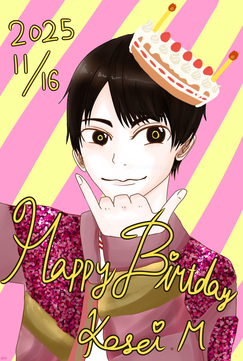 ebindiacurry's tweet photo. ꒰꒰⑅°˖ 𝓴𝓸𝓼𝓮𝓲 𝓶𝓪𝓻𝓾𝓸𝓴𝓪💛⑅°˖꒱꒱
˖ﾟ*⑅🎂ᴴᴬᴾᴾᵞ ᴮᴵᴿᵀᴴᴰᴬᵞ 🎂⑅*˖ﾟ
丸岡晃聖くんお誕生日おめでとう🎉
#丸岡晃聖 #Boysbe #関西ジュニア
#丸岡晃聖誕生祭2025 #fanart https://t.co/O81pYMvyzG