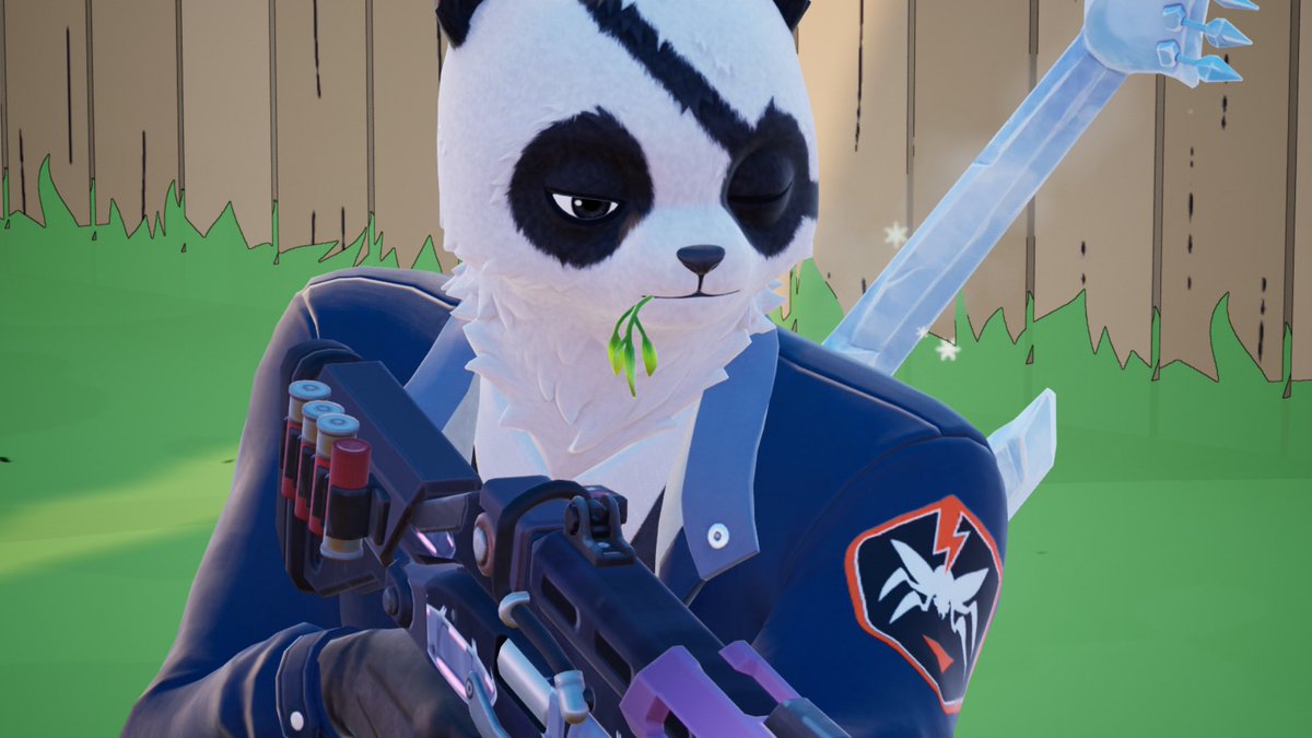 OSUGING's tweet image. ワイルドＷパンダ(  ´͈ ᵕ `͈ )♡
#Fortnite
#フォトナ写真
#Switch2