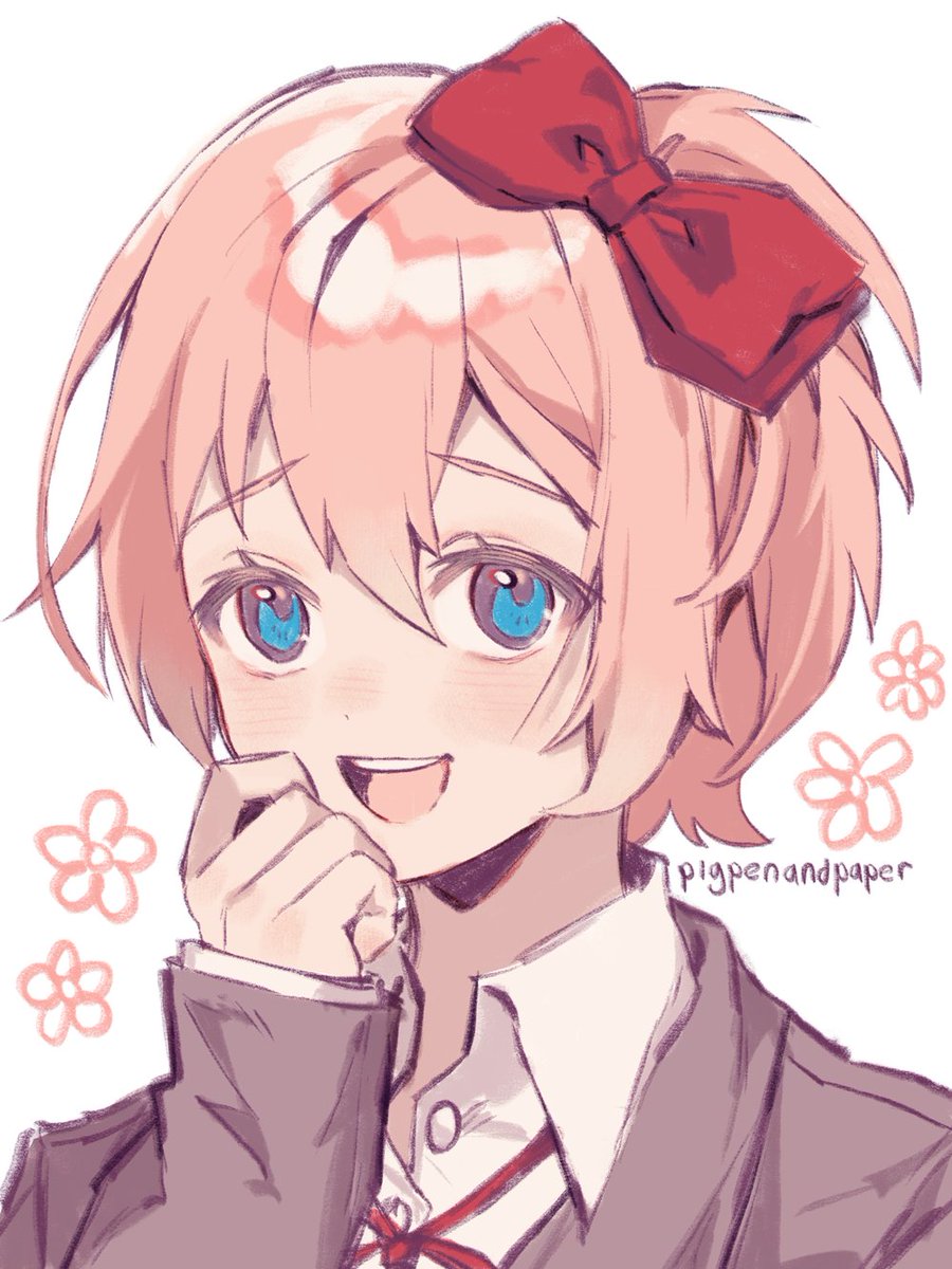 Since people are engaging with my old DDLC art I realized I never really drew Sayori #DokiDokiLiteratureClub