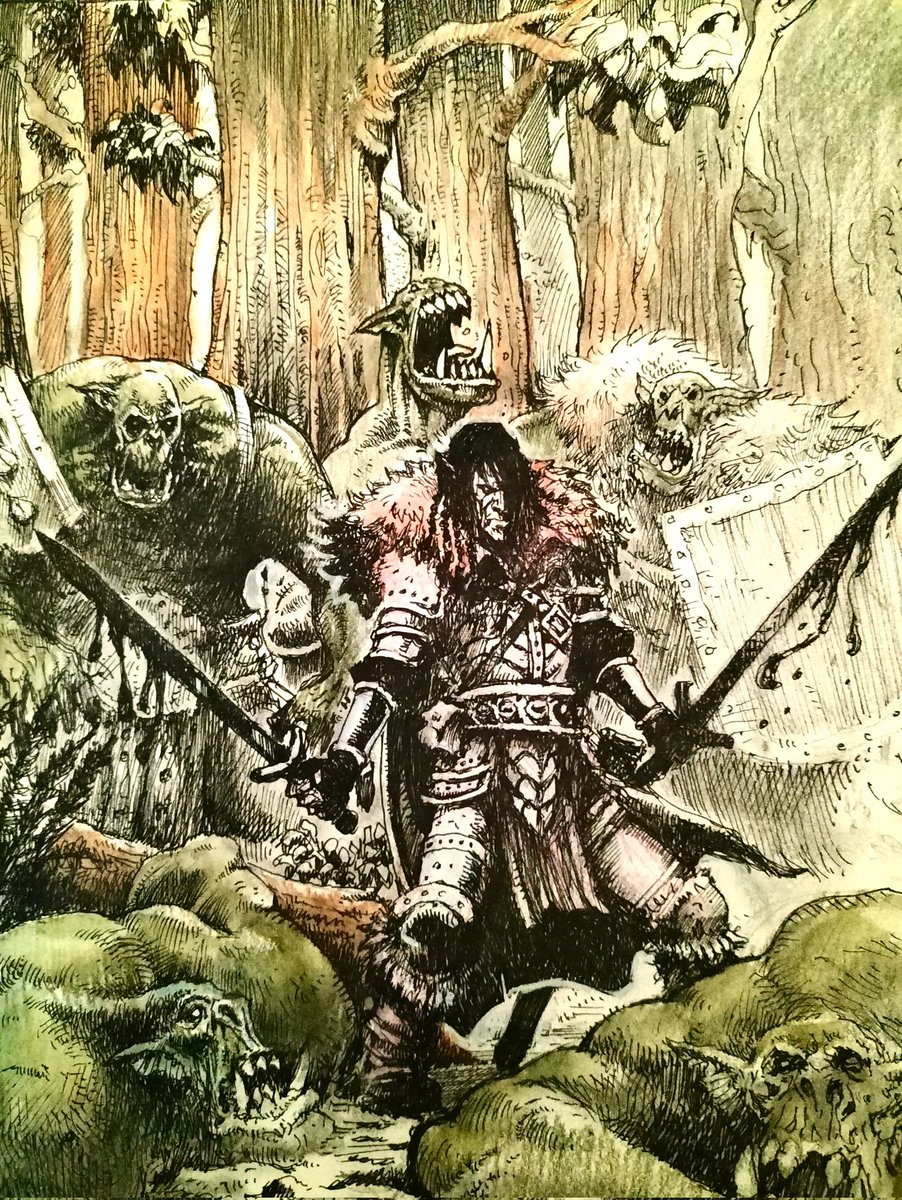 MARCINsRPGart's tweet image. Orc chill time interrupted 

In colour. Sort of.
Hope your weekend is going well.
🍻

#ttrpg #ttrpgart #ttrpgartist #traditionalart #ttrpgcommunity