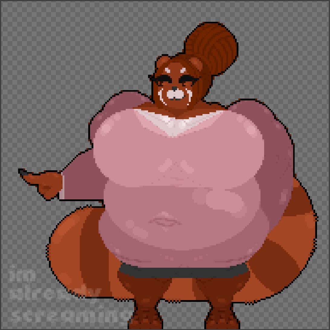imalreadyscrea1's tweet image. Look, a Pretty Red Panda Woman! She’s Got Style And Grace, And She’s Fluff Her Tail In Your Face!

#game #gamedev #dev #pixel #art #pixelart #oc #originalcharacter #character #originalart #original #woman