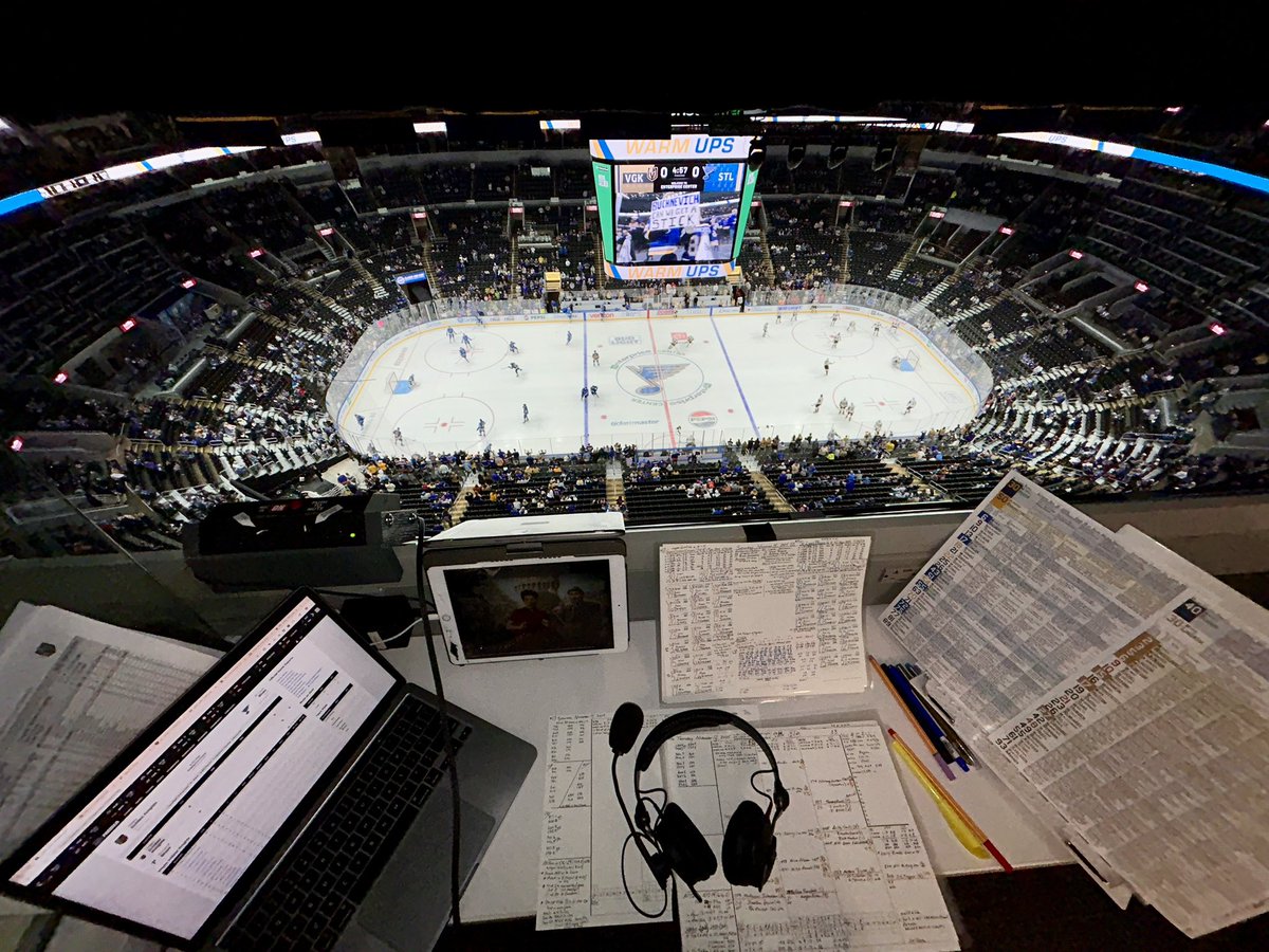Greetings from St. Louis, where the Golden Knights (7-4-5) have won in each of their last five visits. The Blues (6-8-4) rank last in goals allowed per game (3.83). 

Akira Schmid makes consecutive starts for the first time as a Golden Knight. He’s 2-0-2 in his last four. 

Join